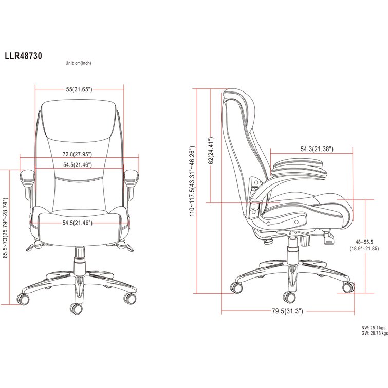 Lorell wellness online by design chair